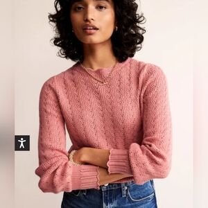 Boden Pointelle Stitch Sweater